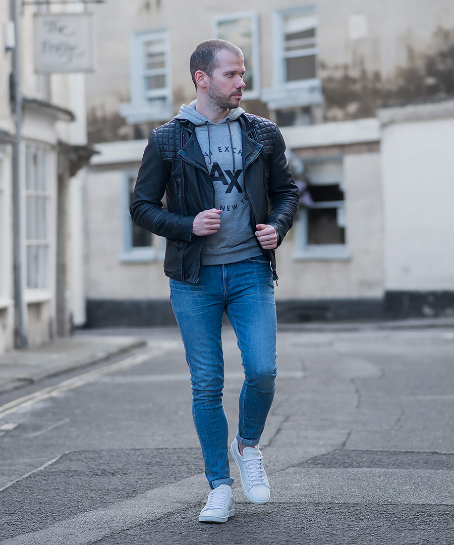 12 Stylish Leather Jacket Outfit Ideas for Men - Outfit Spotter