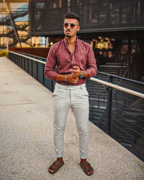 18+ Gray Pants and Brown Shoes Outfits for Men – Outfit Spotter