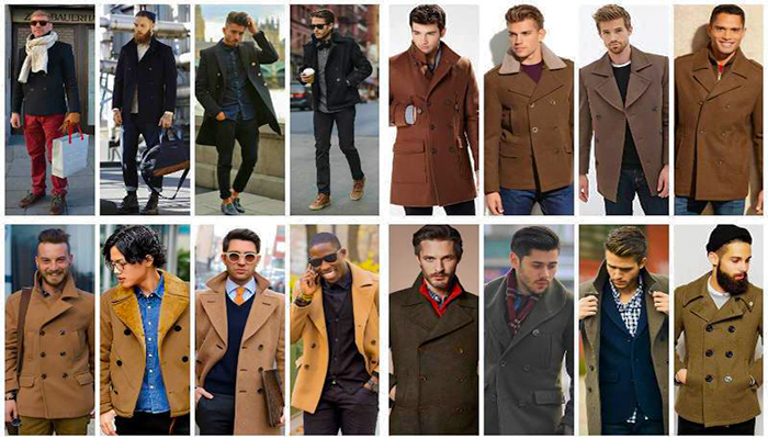 Different coat types and styles for men