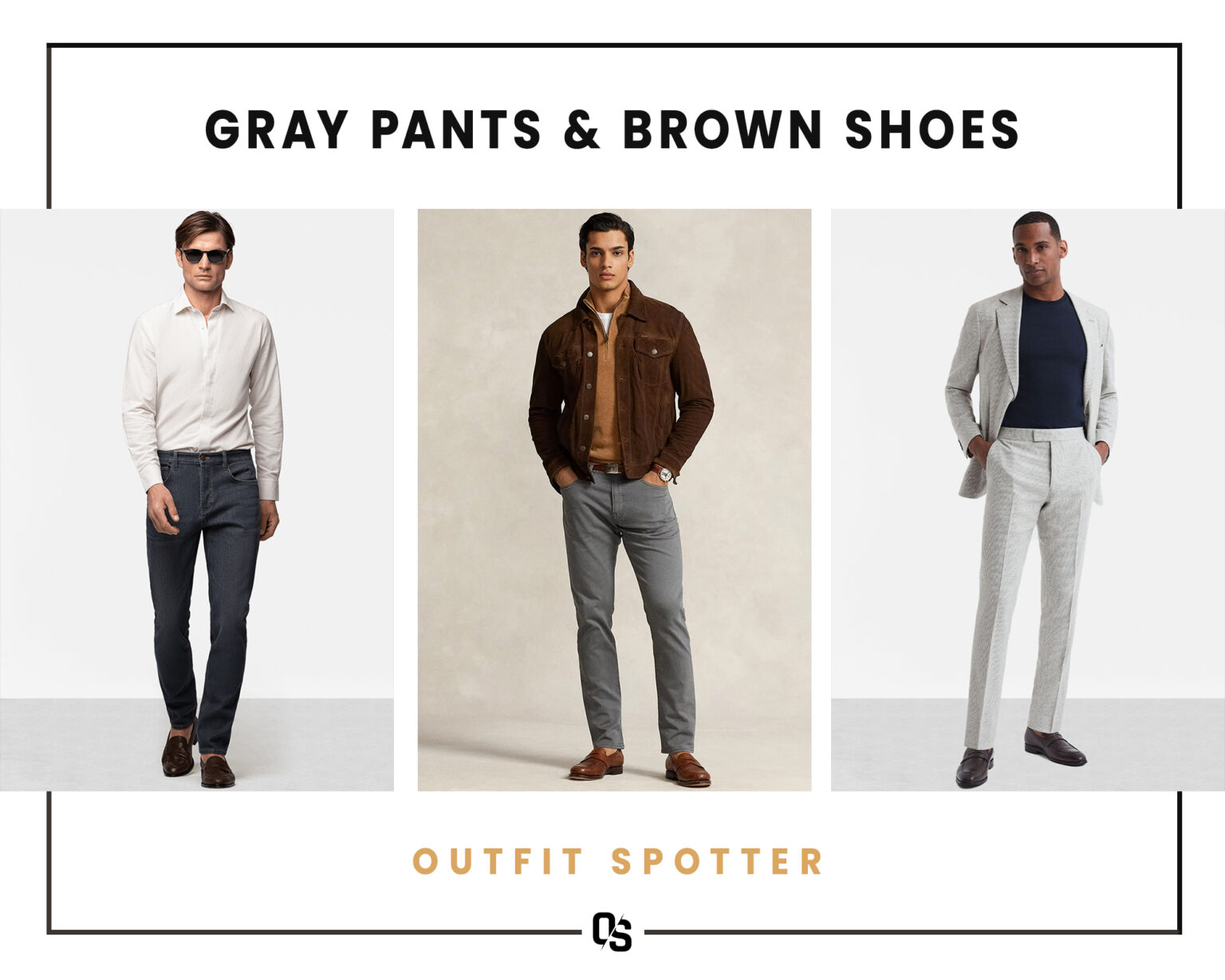 12 Gray Pants and Brown Shoes Outfits for Men Outfit Spotter