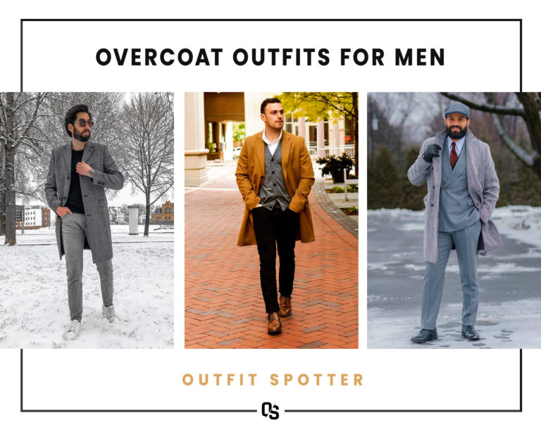 Different overcoat outfits for men