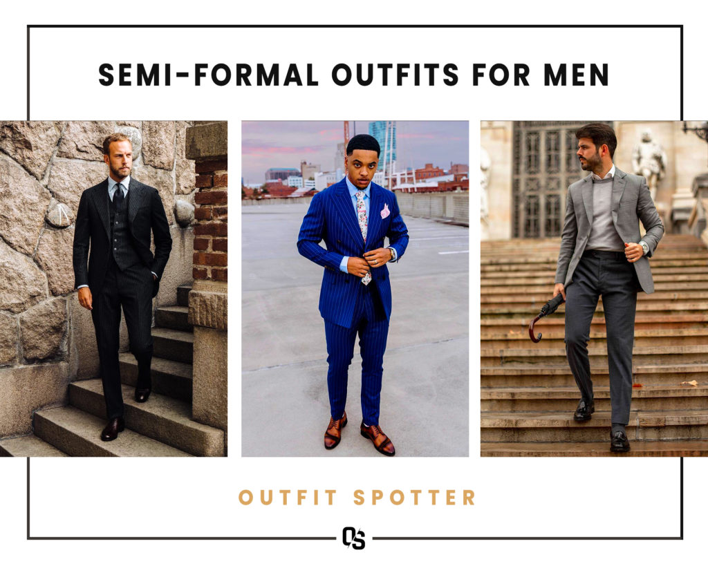 Different semi-formal outfits for men