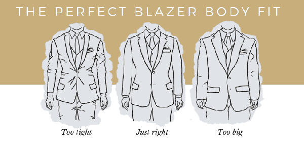 Proper black blazer fit