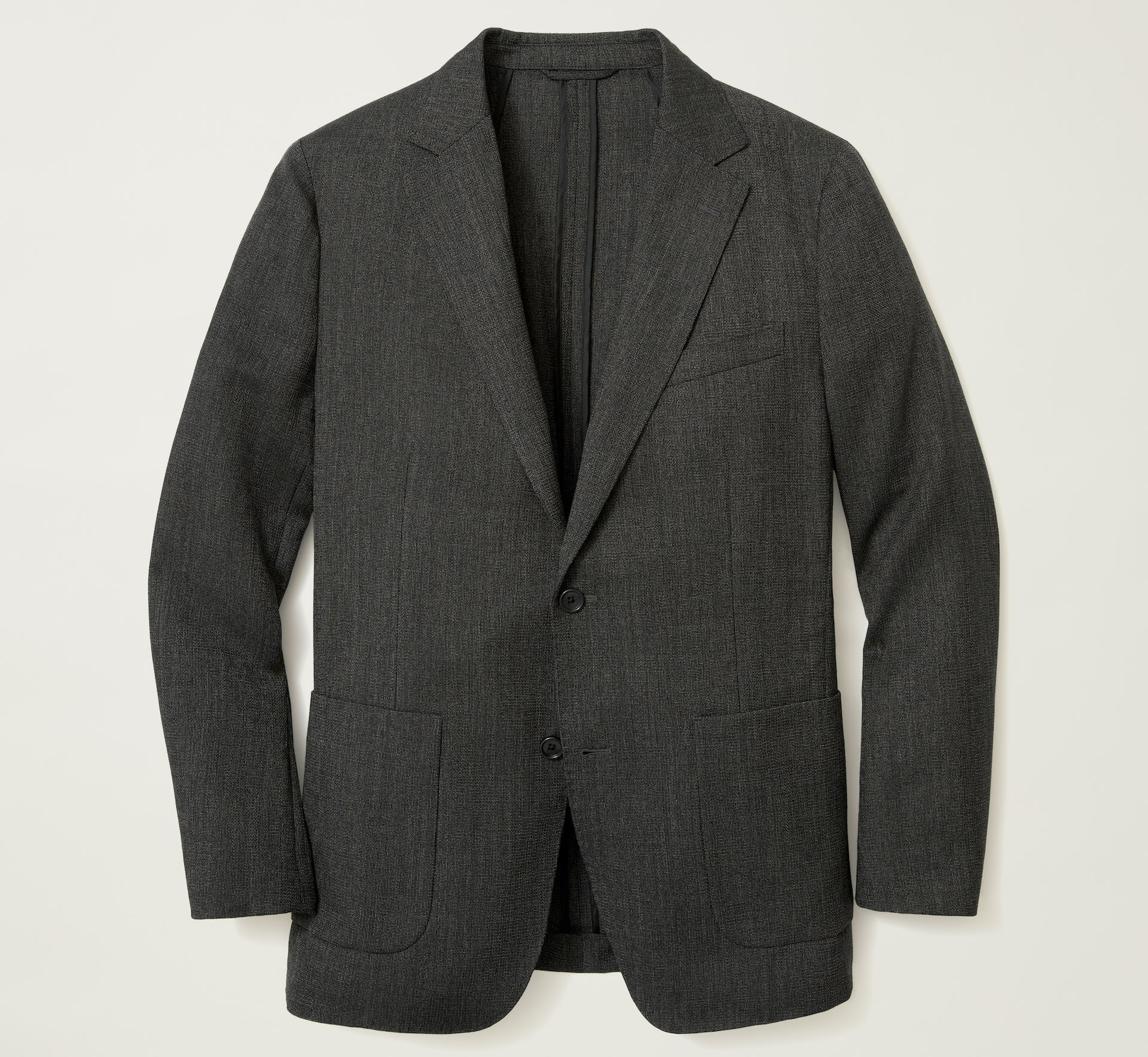 Single-breasted blazer jacket with notch lapels