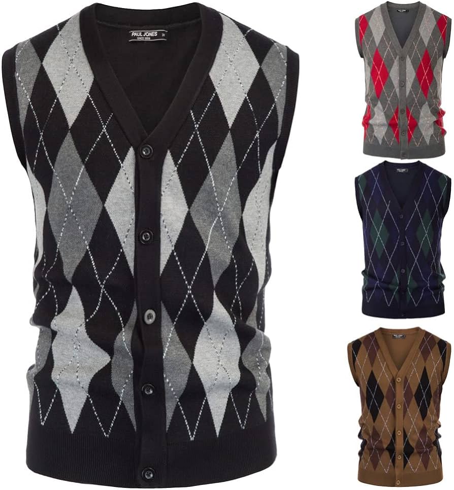 Sweater vest patterns and textures